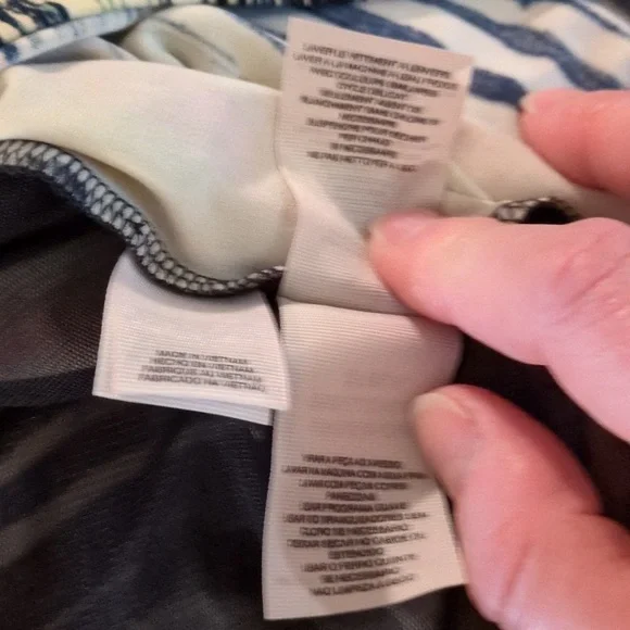 RACHEL Rachel Roy Michele South Beach Stripe Racer Back Hi Low Tank Dress M - Picture 14 of 16